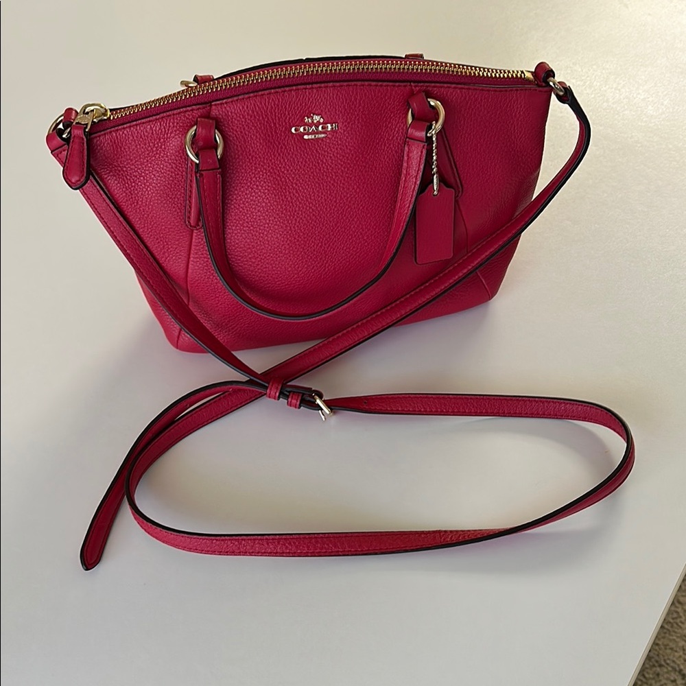 Coach Red Leather Women's Bag